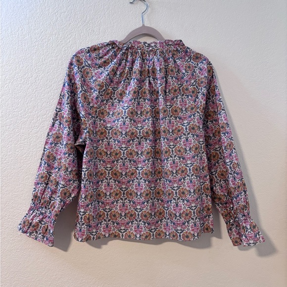 J. Crew Blouse in Liberty Fabric Floral Print Women’s Top Size S - Picture 2 of 5